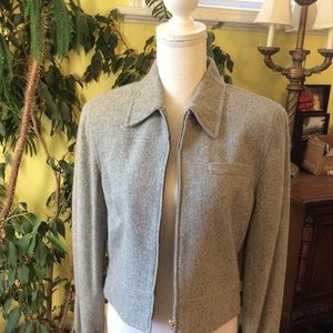 Ralph Lauren Gray Wool Blend Short Jacket size 6